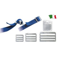 GFN FIBBIA IN ACCIAIO INOX CON PASSANTE (2PZ)
