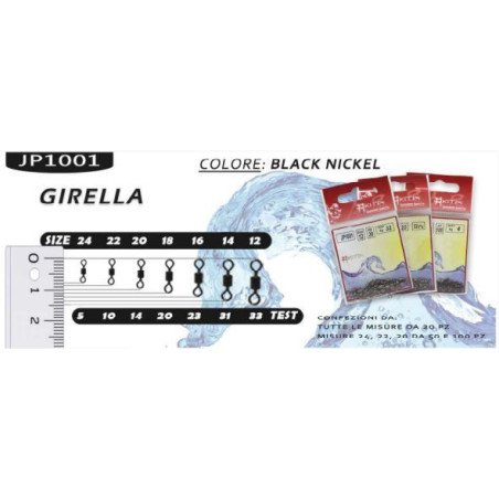 AKITA GIRELLA ROLLING 50PZ BLACK NICHEL