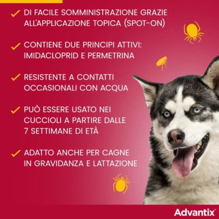 ELANCO ADVANTIX FINO A 4KG ANTIPARASSITARIO PER CANI