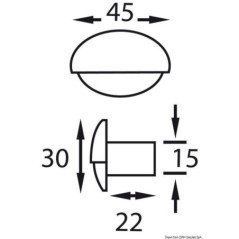OSCULATI LUCE DI CORTESIA STEEPLIGHT BIANCA IP65
