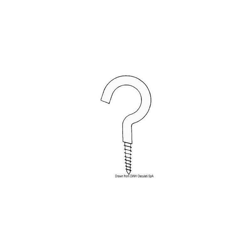 GANCI INOX A VITE VARIE MISURE DISPONIBILI