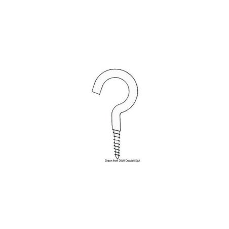 GANCI INOX A VITE VARIE MISURE DISPONIBILI