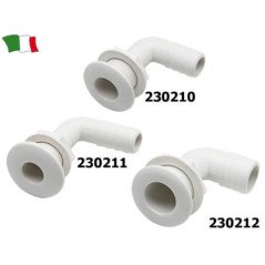 GFN SCARICO A MARE A 90 GRADI IN NYLON BIANCO