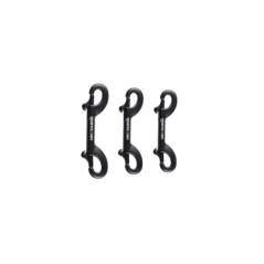 DOPPIO MOSCHETTONE RIVESTITO IN CERAMICA NERO LINEA XR