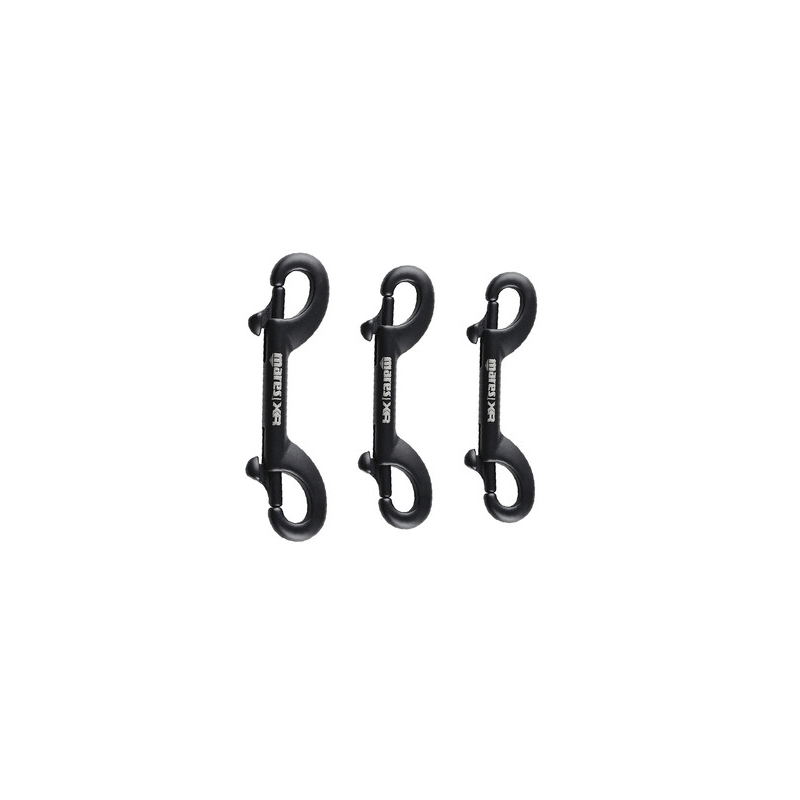 DOPPIO MOSCHETTONE RIVESTITO IN CERAMICA NERO LINEA XR