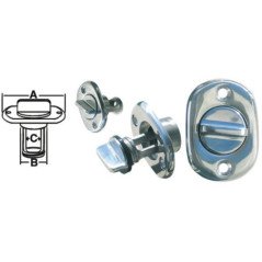 GFN TAPPO DI SCARICO OVALE INOX 316