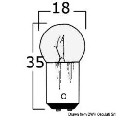 OSCULATI LAMPADINA BIPOLARE 12 V 10 W