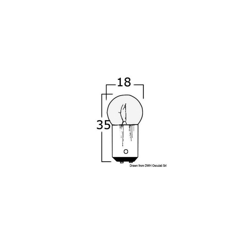 OSCULATI LAMPADINA BIPOLARE 12 V 10 W