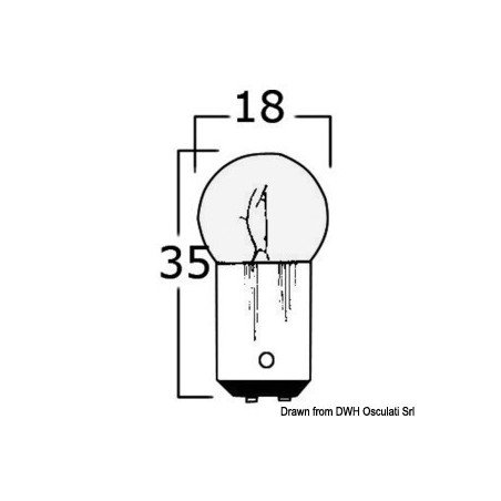 OSCULATI LAMPADINA BIPOLARE 12 V 10 W