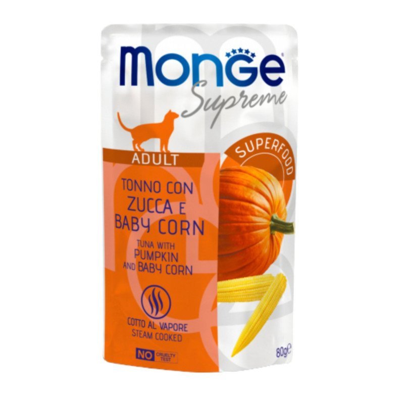 MONGE SUPREME ADULT TONNO ZUCCA E MAIS 80GR