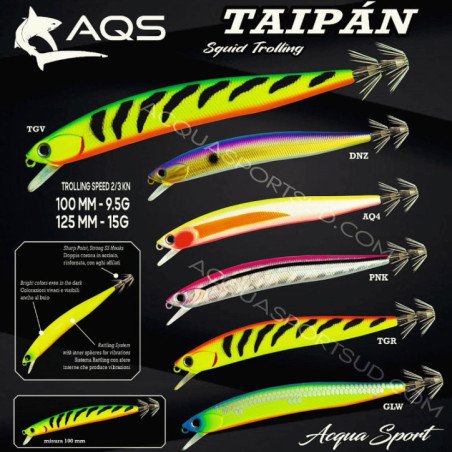 AQS TAIPAN PER SQUID 125MM 15GR