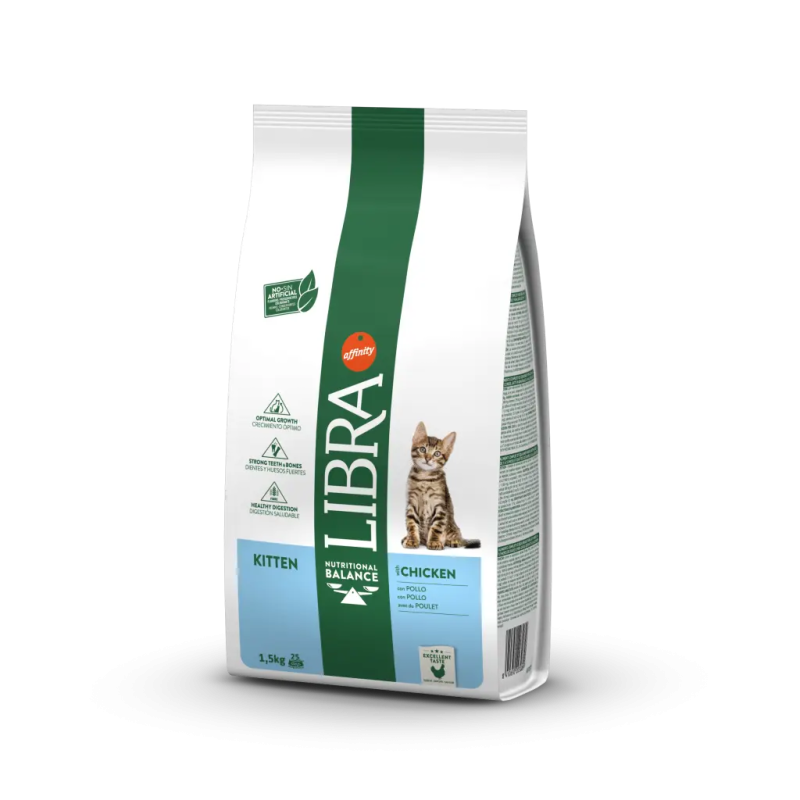 LIBRA GATTO KITTEN CON POLLO E RISO 1,5KG