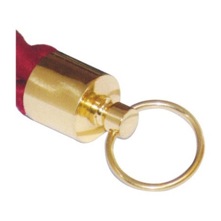 TERMINALE CON OCCHIELLO IN OTTONE CROMATO PER CIME