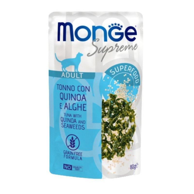 MONGE SUPREME ADULT TONNO QUINOA E ALGHE 80GR