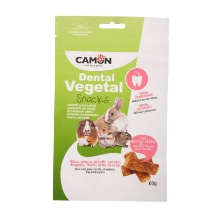 CAMON BASTONCINI MINI SPONGY CON CAROTE E FRAGOLE 60GR