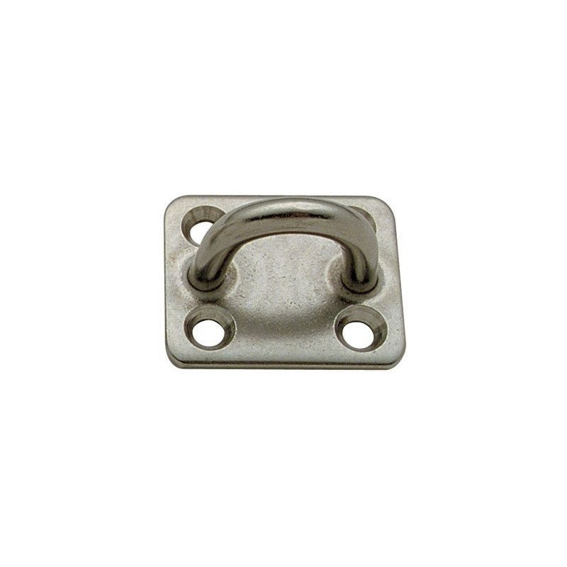 PIASTRINA 50X40 CON PONTICELLO PAD EYE 4 IN ACCIAIO INOX
