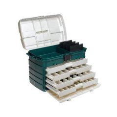 PLANO VALIGETTA FOUR-DRAWER TACKLE BOX GREEN/SILVER