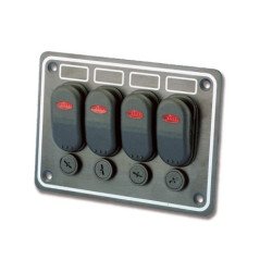 TREM PANNELLO STAGNO A QUATTRO INTERRUTTORI