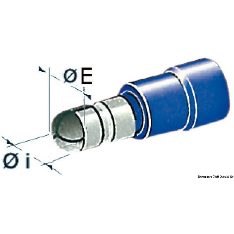 OSCULATI CONNETTORI CILINDRICO PREISOLATI MASCHIO