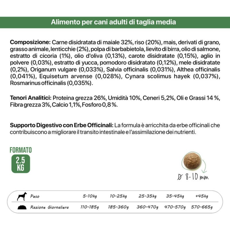 ALTHEA CASALE MEDIUM MAIALE 2.5KG