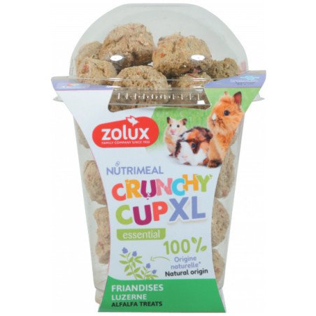 ZOLUX NUTRIMEAL CRUNCHY CUP XL NATURALI 190GR