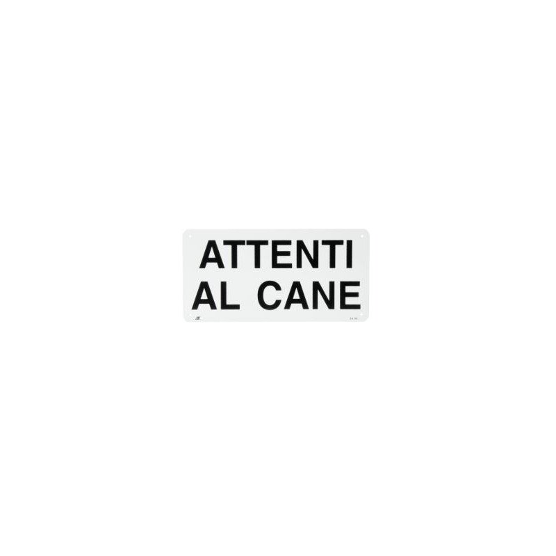 CAMON TARGA ATTENTI AL CANE
