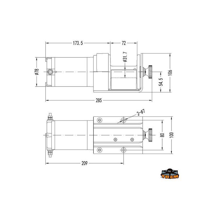 TREM ARGANO ELETTRICO PER ALAGGIO 900KG