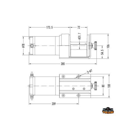 TREM ARGANO ELETTRICO PER ALAGGIO 900KG