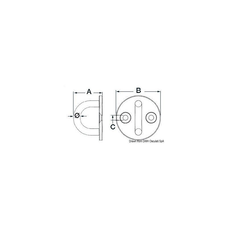 OSCULATI CAVALLOTTO CON PIASTRINA TONDA