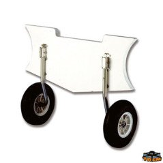 TREM RUOTE ALAGGIO INOX RIBALTABBILI PER GOMMONI