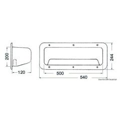 OSCULATI TASCA LATERALE PORTA OGGETTI 540x244x120