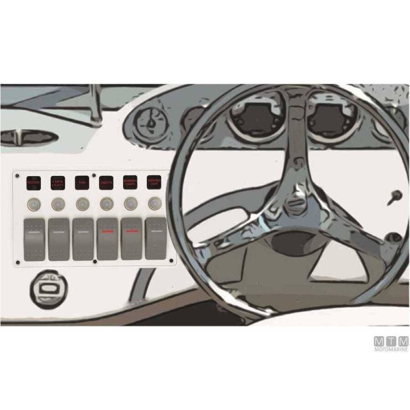 MTM PANNELLO ELETTRICO 6 INTERRUTTORI C7/IP66