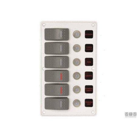 MTM PANNELLO ELETTRICO 6 INTERRUTTORI C7/IP66