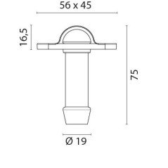 FS SFIATO CARBURANTE IN OTTONE CROMATO 19MM