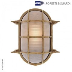 FS TARTARUGA OVALE LAMPADA IN OTTONE 220V