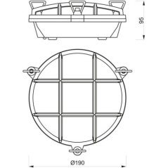 FS TARTARUGA TONDA LAMPADA IN OTTONE 220V