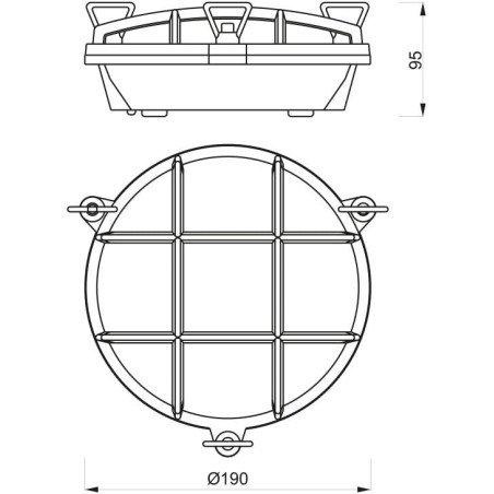 FS TARTARUGA TONDA LAMPADA IN OTTONE 220V