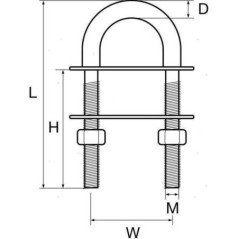 MTM CAVALLOTTO BOLT-G ACCIAIO INOX 14MM