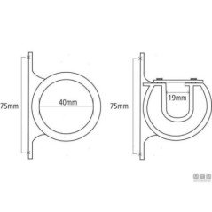 MTM SUPPORTO REGGICANNE DA RIPOSO A SOFFITTO
