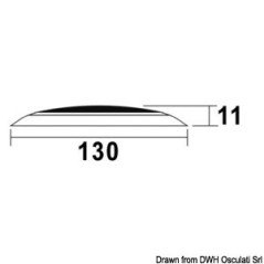 OSCULATI PLAFONIERA LED SENZA INCASSO DAY/NIGHT BIANCA INOX