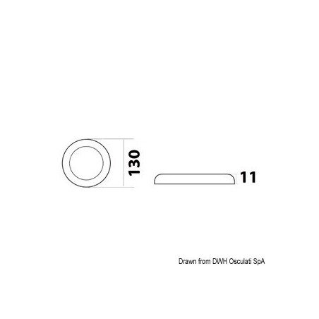OSCULATI LUCE LED ULTRASOTTILE 12/24V 3W