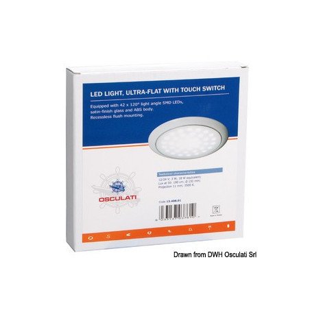 OSCULATI LUCE LED ULTRASOTTILE 12/24V 3W