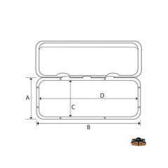 TREM SPORTELLO FORI COPERTI 460X510 BIANCO