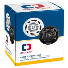 OSCULATI CASSE A DOPPIO CONO BIANCHE 3" 2X20W