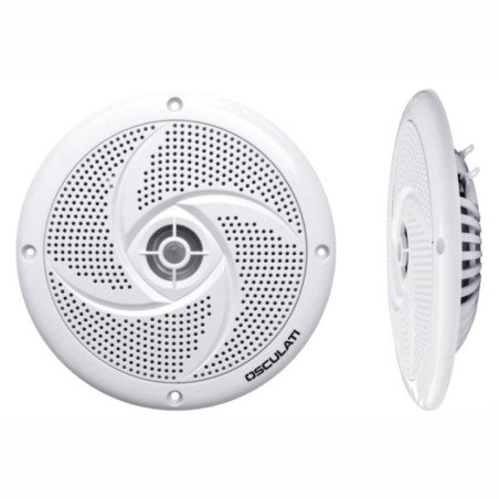 OSCULATI CASSE STEREO ULTRA PIATTE DOPPIO CONO BIANCHE 6,5''
