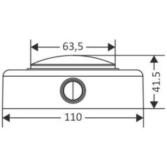 OSCULATI PLAFONIERA IN ABS LED ESTERNA BIANCA
