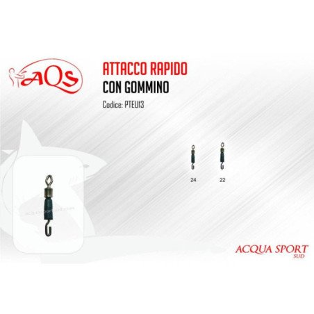 AQS ATTACCO SGANCIO RAPIDO CON GOMMINO