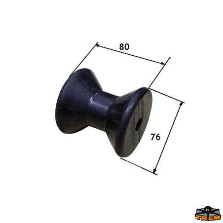 TREM RULLO CENTRALE IN GOMMA PER IMBARCAZIONI