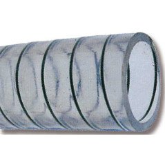 TREM TUBO ACQUA IN PVC CON SPIRALE INOX