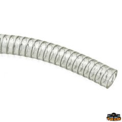TREM TUBO ACQUA IN PVC CON SPIRALE INOX